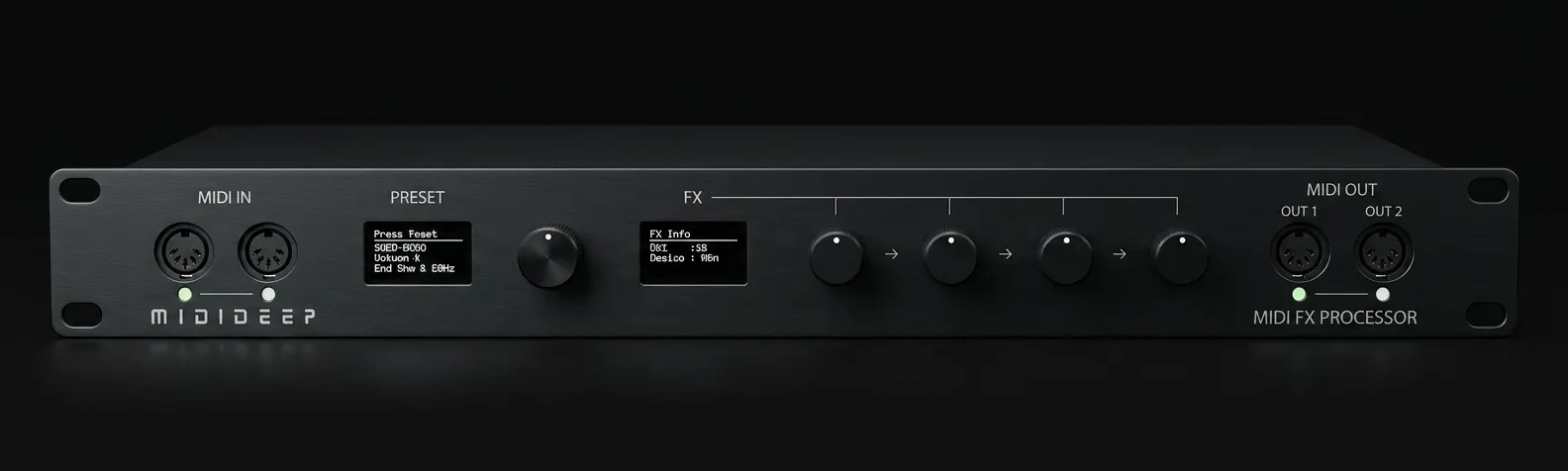 MidiDeep Hardware — MIDI FX Processor